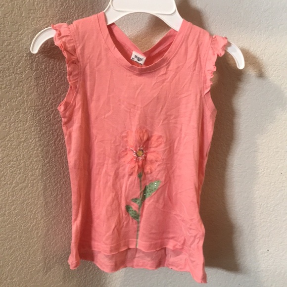 Girl Embossed Flower T-Shirt Size 9 - Picture 1 of 16